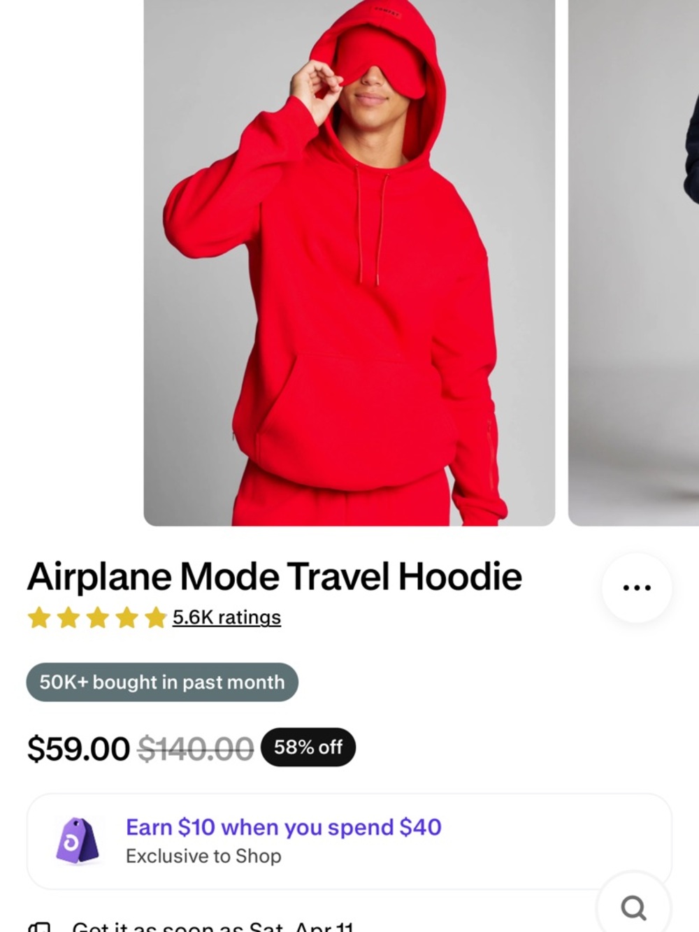 Airplane Mode Travel Hoodie AND SWEATS - Red NWT set